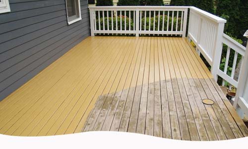 Add value to the aesthetics of your house’s exterior with our high-end deck staining and painting services.